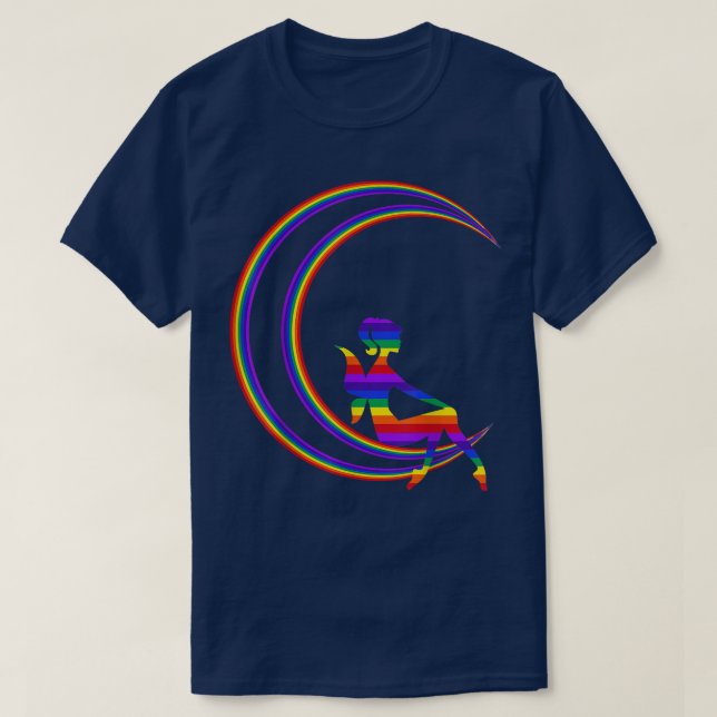 CAMISETA EL ARTE DE LUNAR LUNAR LUNAR CREENT TE AMA A LA LU (Diseño del anverso)