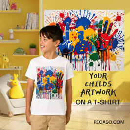 Camiseta El Arte De Tus Hijos Es Una Especie Personalizada
