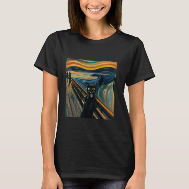 Camiseta El arte del expresionismo de Cat Munch (Anverso)
