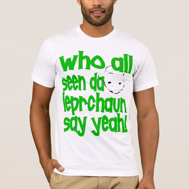 Camiseta El arte del Leprechaun de Crichton remezcla la (Anverso)