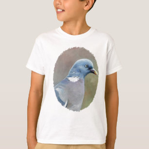 Camiseta El arte del pájaro de la paloma embroma la