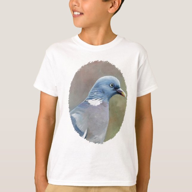 Camiseta El arte del pájaro de la paloma embroma la (Anverso)