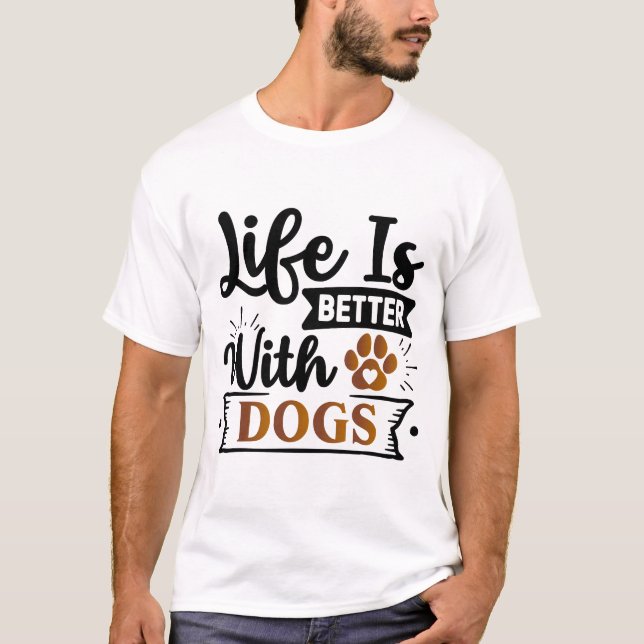 Camiseta El arte del perro positivo | Cita motivacional (Anverso)
