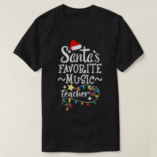 Camiseta El Arte del Profesor de Música Favorito de Santa