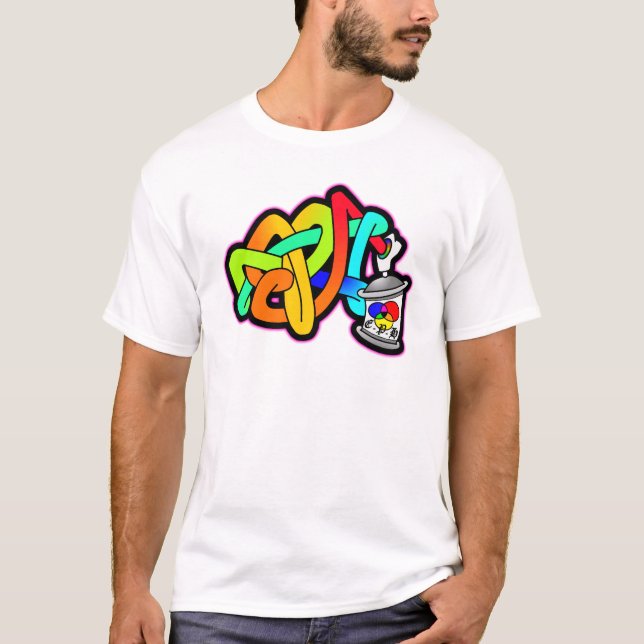 CAMISETA EL ARTE DEL SUBTERRÁNEO DE LA PODER DE AEROSOL DE (Anverso)