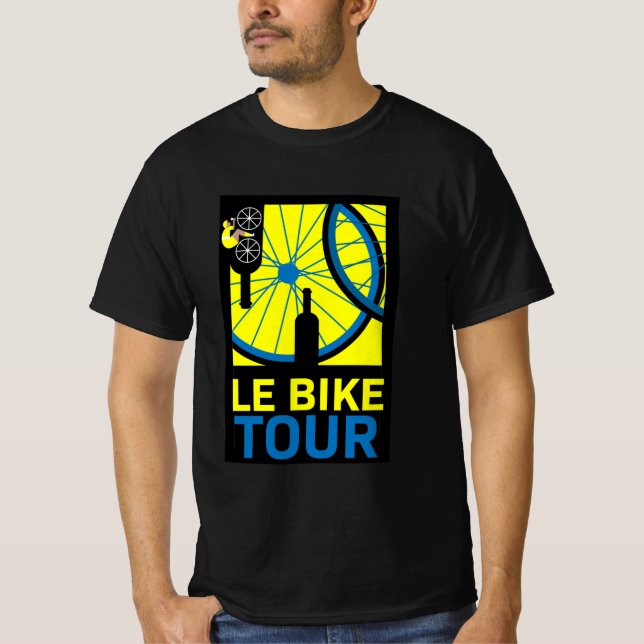 Camiseta El arte del tour en bicicleta (Anverso)