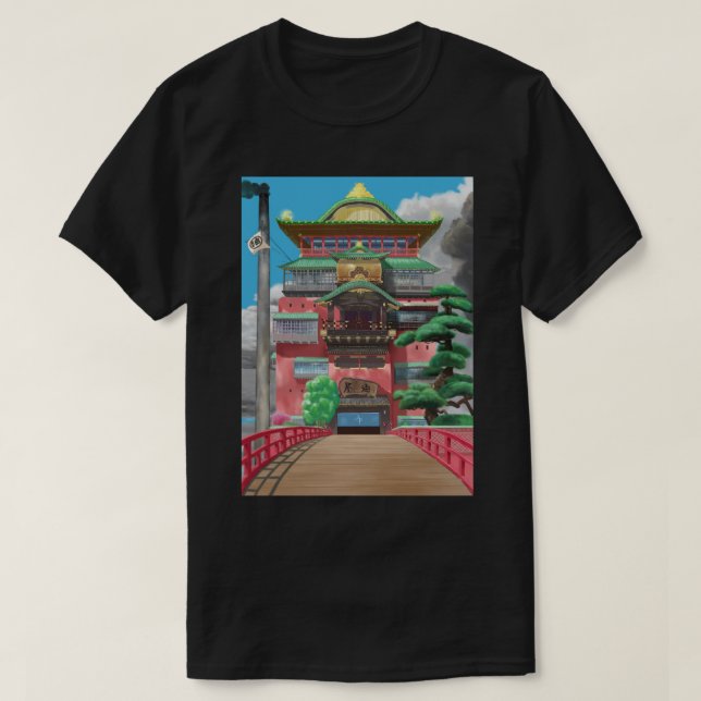 Camiseta El arte digital alejado del espíritu de los baños (Diseño del anverso)