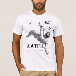 Camiseta El arte es hermoso - Adam cae