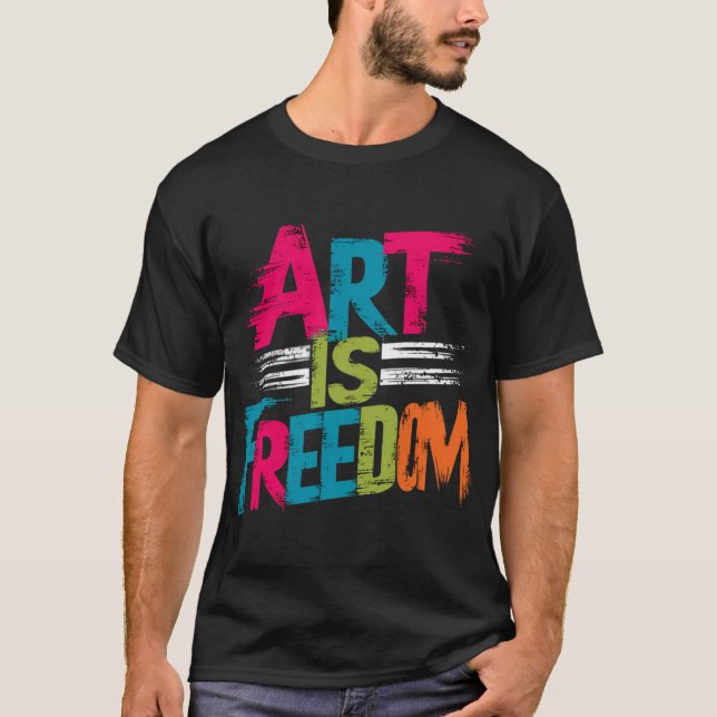 Camiseta El arte es libertad (Anverso)