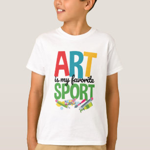 Camiseta El arte es mi profesor favorito de arte deportivo