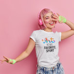 Camiseta El arte es mi profesor favorito de diversión depor<br><div class="desc">Este arte es mi deporte favorito es camisetas de arte divertidas para profesores de arte, artistas, estudiantes y todo aquel que ame el arte. Este es un diseño de versión de camiseta blanca o clara, también está disponible para una camisa negra o negra. Crédito de la foto de portada: Ian...</div>
