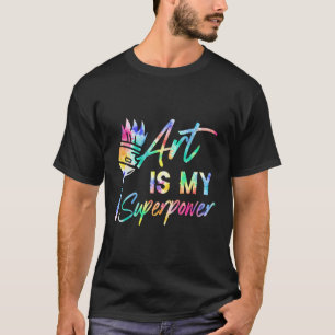 Camiseta El arte es mi superpoder dibujando arte esbozando 