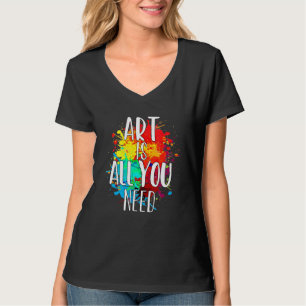 Camiseta El arte es todo lo que necesitas para pintar artis