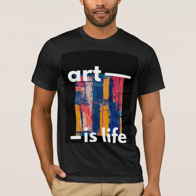 Camiseta el arte es vida (Anverso)