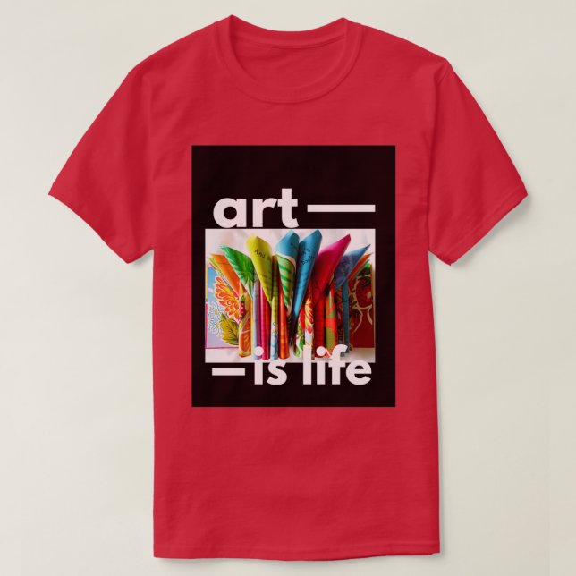 Camiseta el arte es vida (Diseño del anverso)