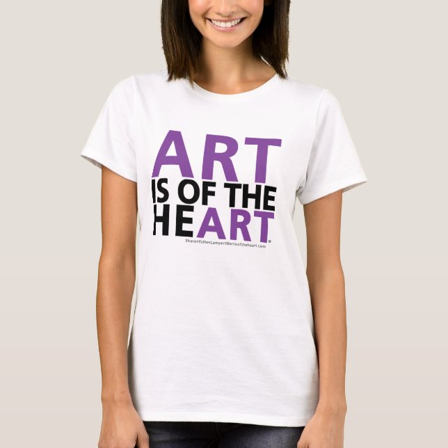 CAMISETA EL ARTE ESTÁ DEL CORAZÓN (Anverso)