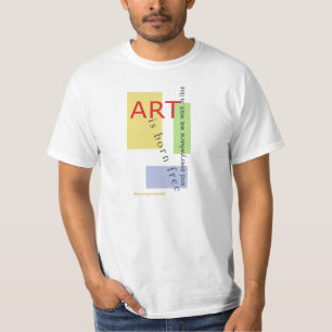 Camiseta El arte está libre nacido, y por todas partes nos