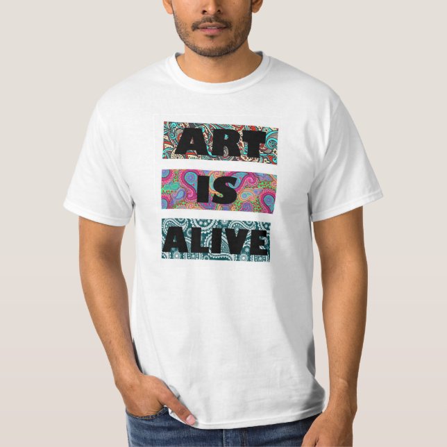 Camiseta El arte está vivo (Anverso)