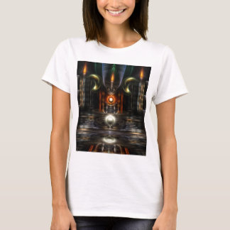 Camiseta El Arte Fractal De La Sala De Tiro