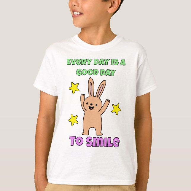 Camiseta El Arte Infantil Cada Día Es Un Buen Día Para Sonr (Anverso)
