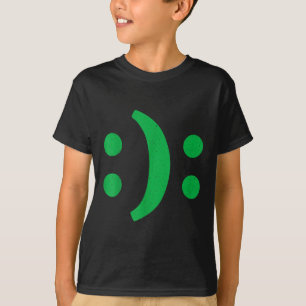 Camiseta El Arte Mínimo De La Triste Cara Feliz Del Desorde