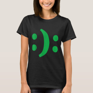 Camiseta El Arte Mínimo De La Triste Cara Feliz Del Desorde