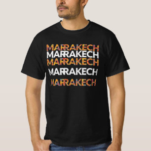 Camiseta El arte moderno y vibrante de Marrakech