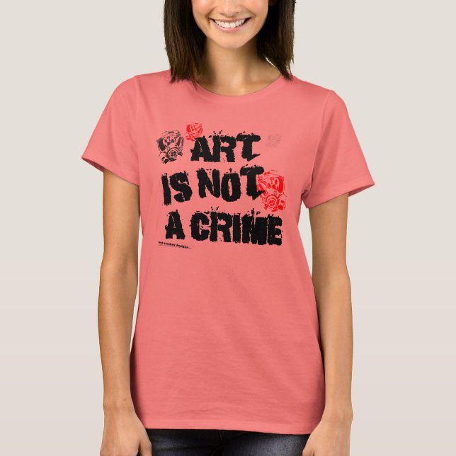 Camiseta El arte no es un crimen III (Anverso)