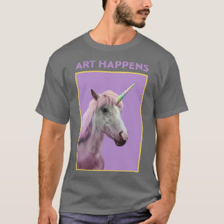 Camiseta El arte pasa con los caballos Unicornios