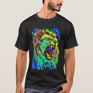 Camiseta El arte pop de Lion Jungle King