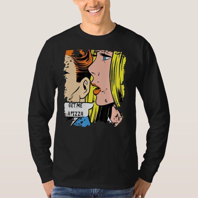 Camiseta El arte pop me trae una pizza (Anverso)
