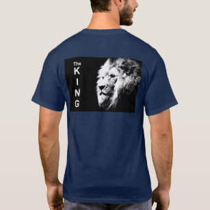 Camiseta El arte pop moderno cabeza de león el rey imprime 