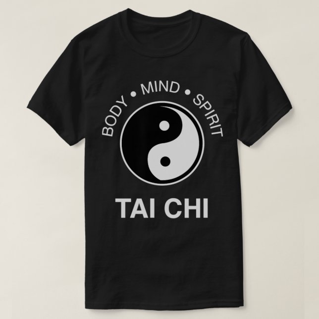 Camiseta El arte Tai Chi Mind Spirit Yin Yang (Diseño del anverso)