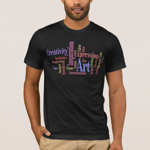 Camiseta El arte y la creatividad inspiraron la nube de la