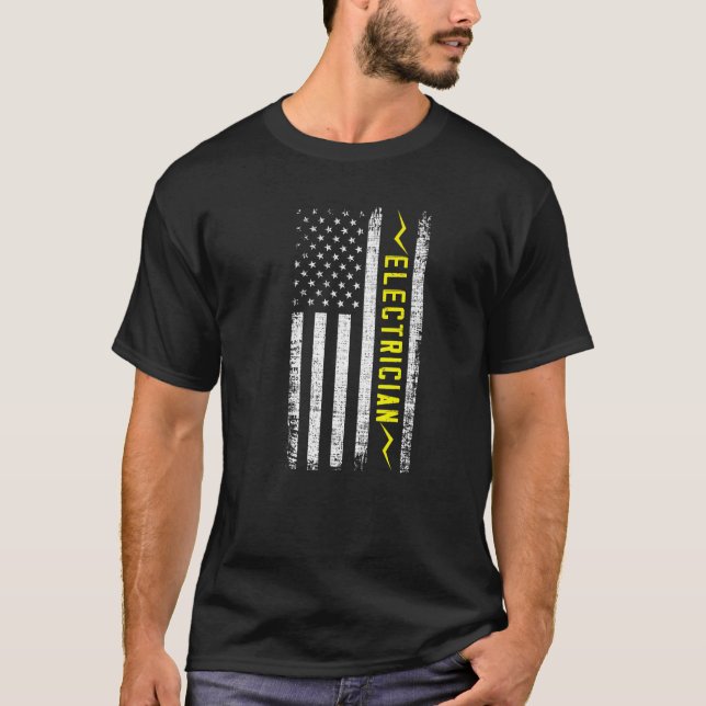 Camiseta El artesano de la bandera estadounidense, el artes (Anverso)