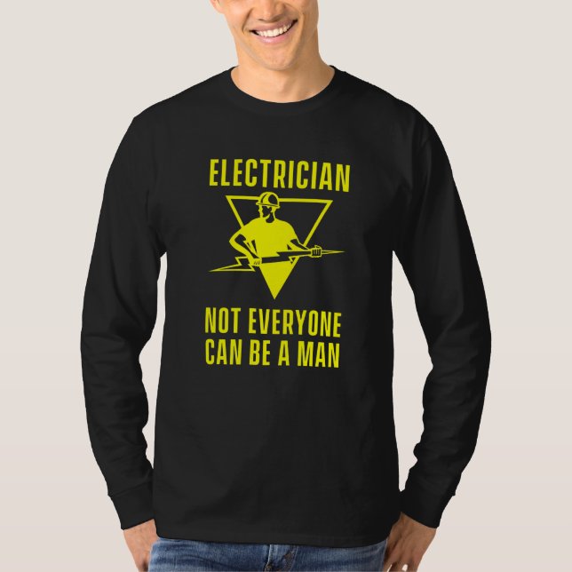 Camiseta El artesano eléctrico Lineworker Lineman de alto v (Anverso)
