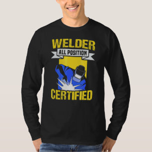 Camiseta El artesano metalizado Meme Welder todas las posic