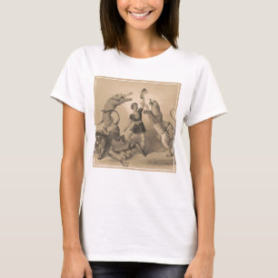 Camiseta El artista del circo se alza entre los animales vi