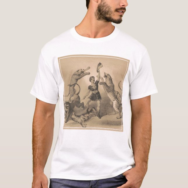 Camiseta El artista del circo se alza entre los animales vi (Anverso)