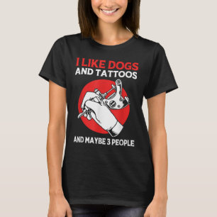 Camiseta El Artista Del Tatuaje Tattooed Ink Me Gusta Los P