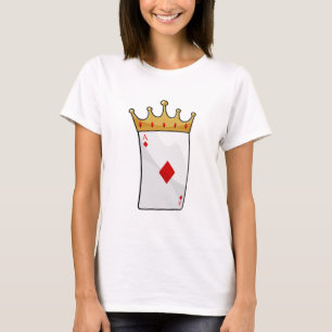 Camiseta El As de Diamantes con la Corona Rey