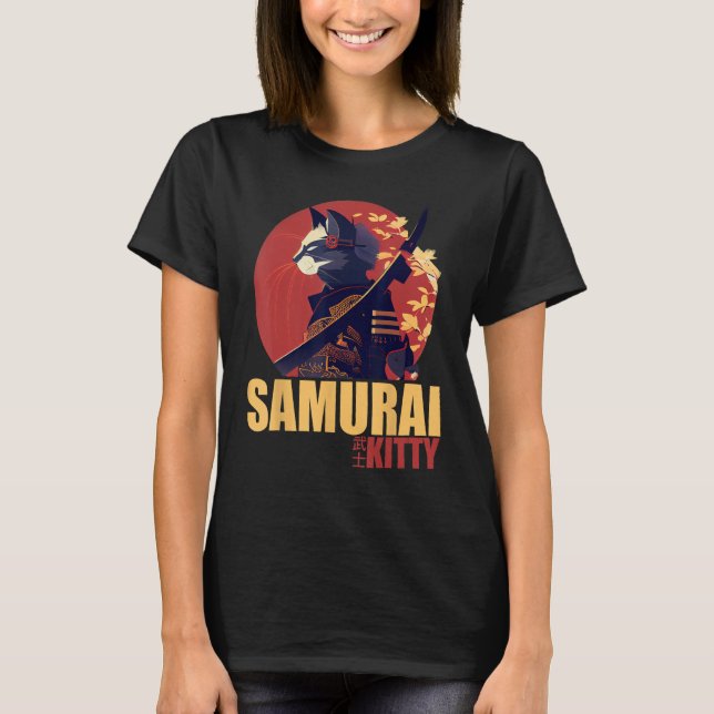 Camiseta El ascenso de Kitty Samurai del imperio felino (Anverso)