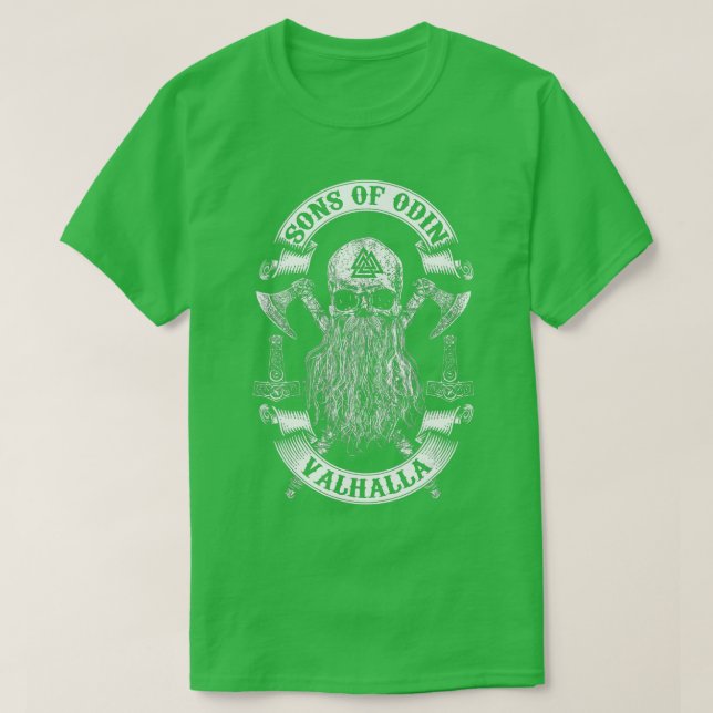Camiseta EL ASCENSO DE LOS VIKINES DE ODIN-Vikings Nordish  (Diseño del anverso)