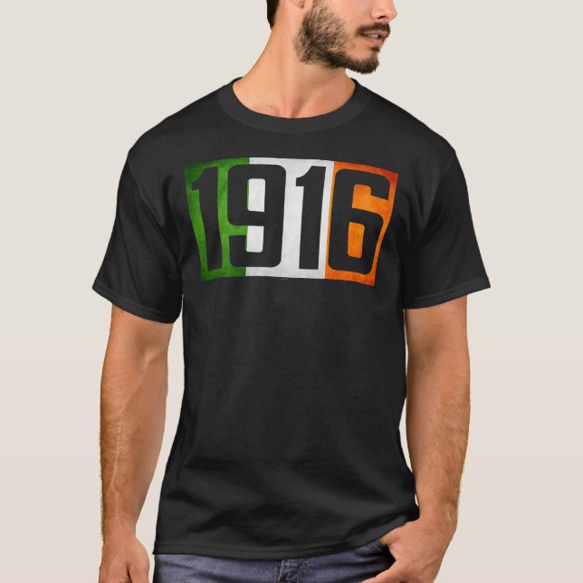 Camiseta El ascenso de Pascua de Irlanda 1916 bandera de la (Anverso)