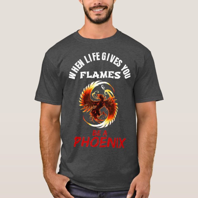 Camiseta El ascenso de Phoenix Flama el renacimiento mítico (Anverso)