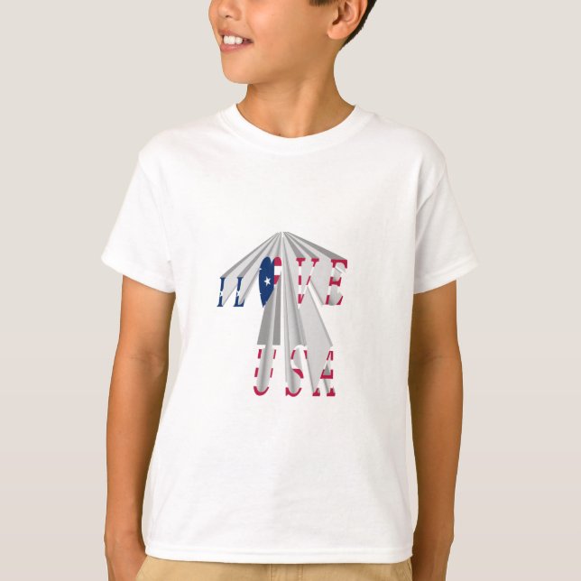 Camiseta El ascenso del patriotismo: Amo el arte perspectiv (Anverso)