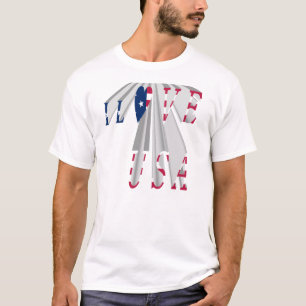 Camiseta El ascenso del patriotismo: Amo el arte perspectiv