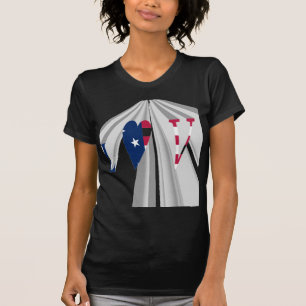 Camiseta El ascenso del patriotismo: Amo el arte perspectiv