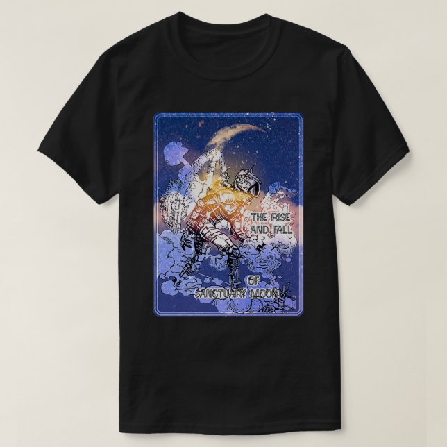 Camiseta El ascenso y la caída de la luna santuaria (Diseño del anverso)