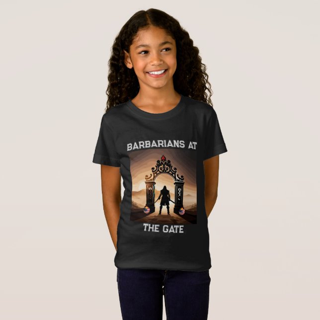 Camiseta El asedio: Bárbaros a las puertas de América (Anverso completo)